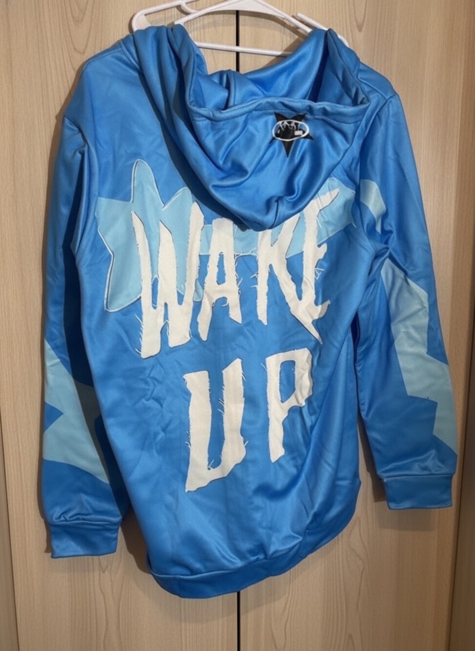 Unbranded Blue Wake Up Full Zip Hoodie M